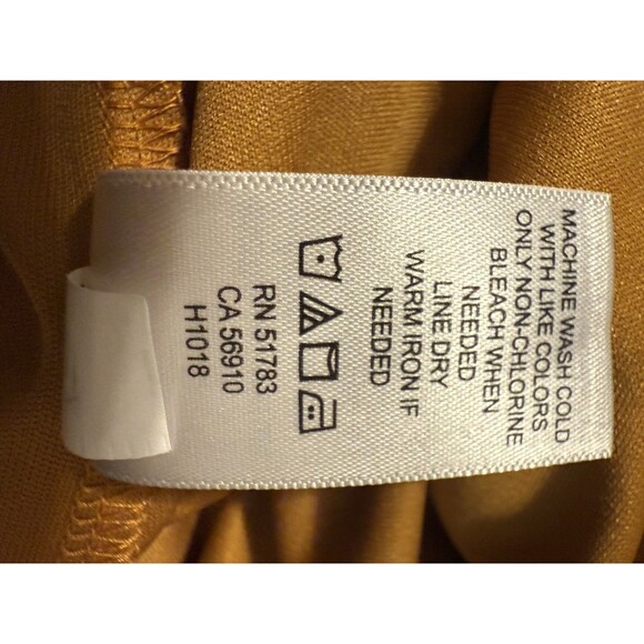 Maurice Mustard Midi Dress Size 1 Boho - Picture 6 of 6